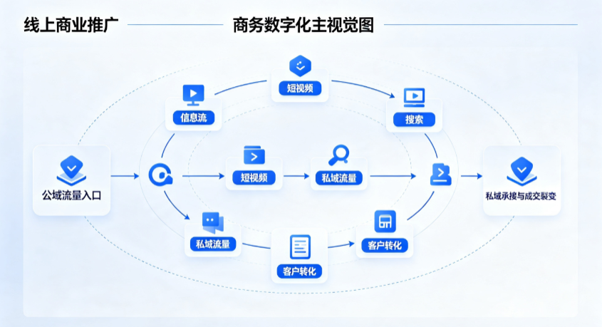 南关区线上商业推广怎么做？全域流量闭环搭建与低成本转化实战指南